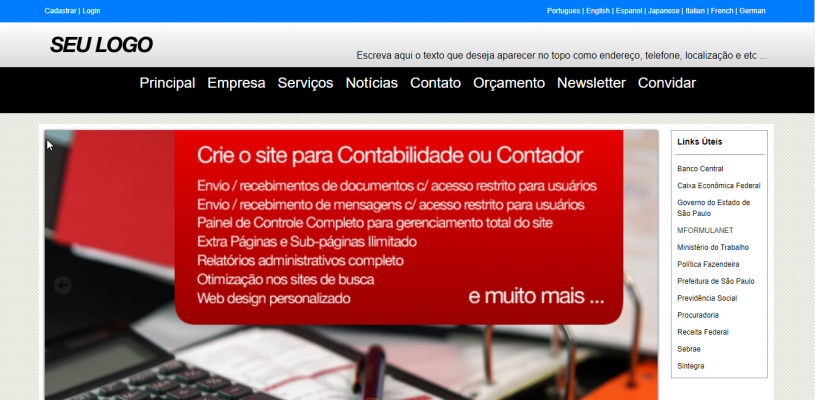 Site Contábil - Site para Contabilidades - Site para Contadores